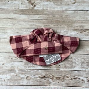 Kate Quinn Merlot Gingham Sun Hat